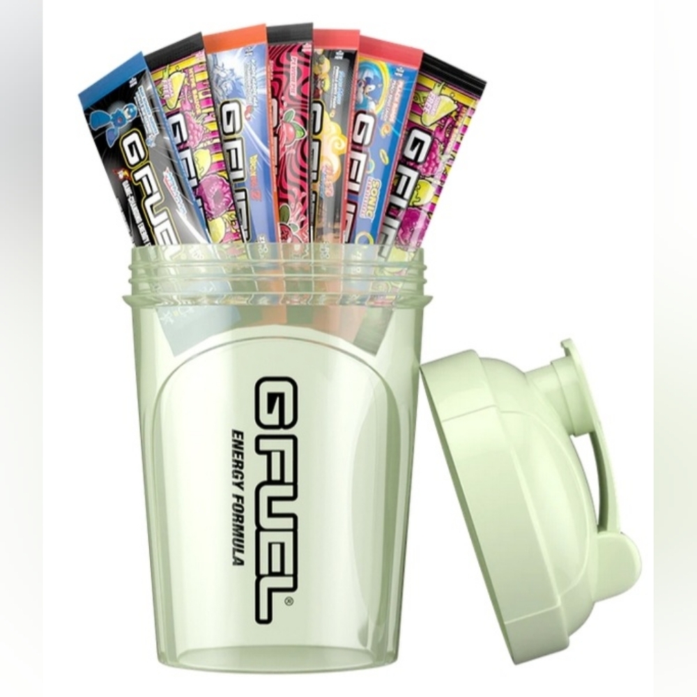 G Fuel Glow In The Dark Shaker Cup 16 oz Mixer Sport Bottle Limited Edition - Picture 2 of 4